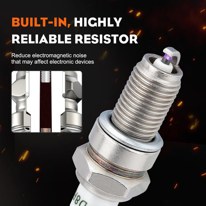 Hipa DPR8EA-9 Spark Plug for NGK Standard 4929 - Image 3